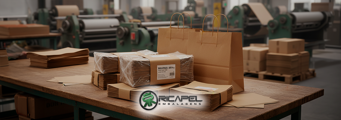 Venda de sacolas de papel