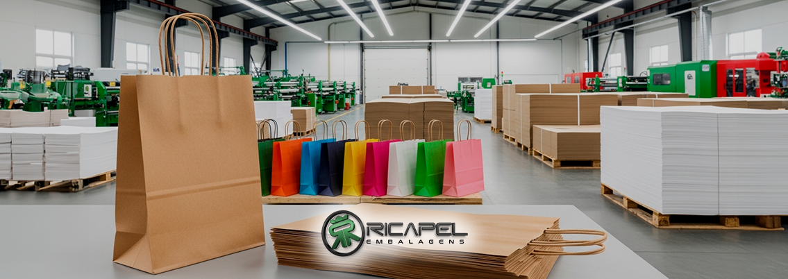 comprar sacolas de papel em grande escala
