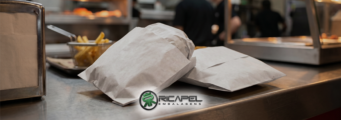 saco de papel para hamburguer