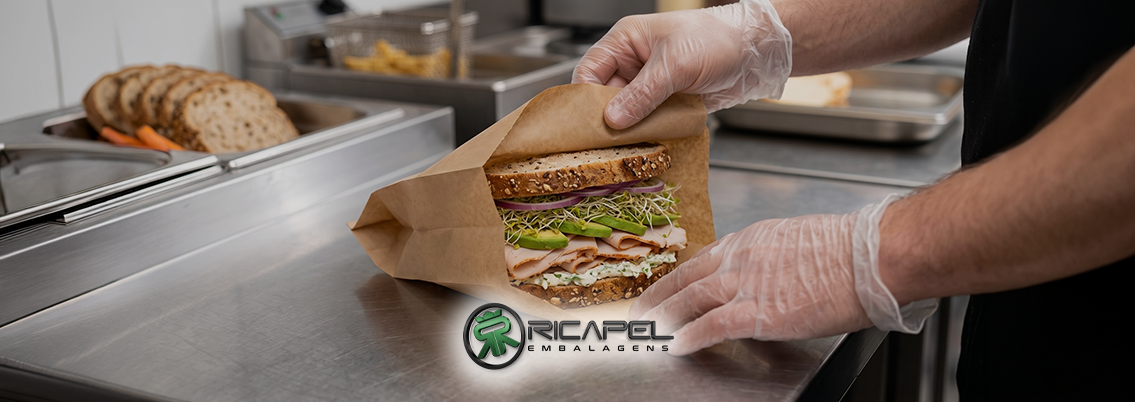 saco de papel para lanche